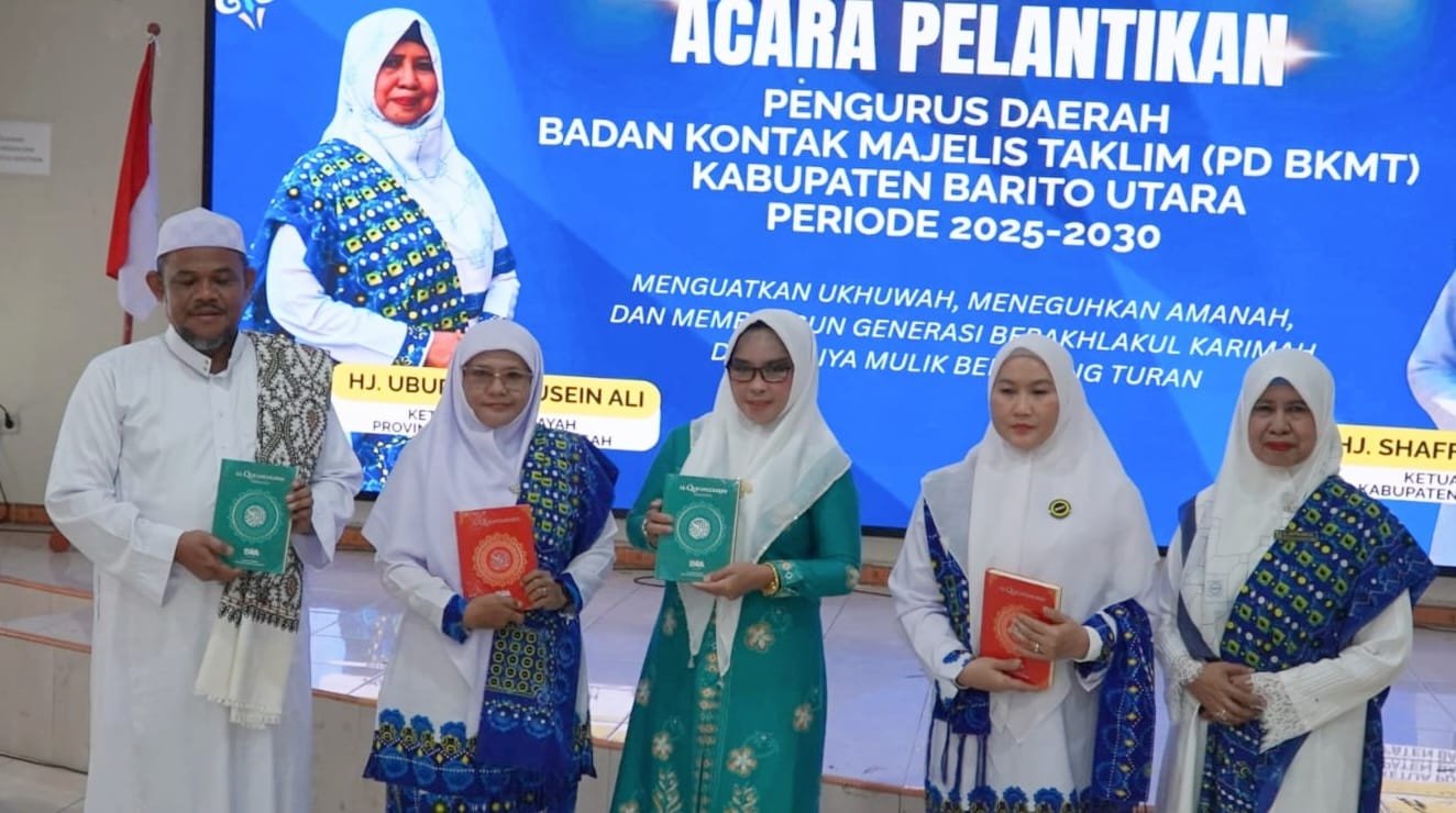 Bupati Hadiri Pelantikan Pengurus BKMT Barito Utara Periode 2025–2030 